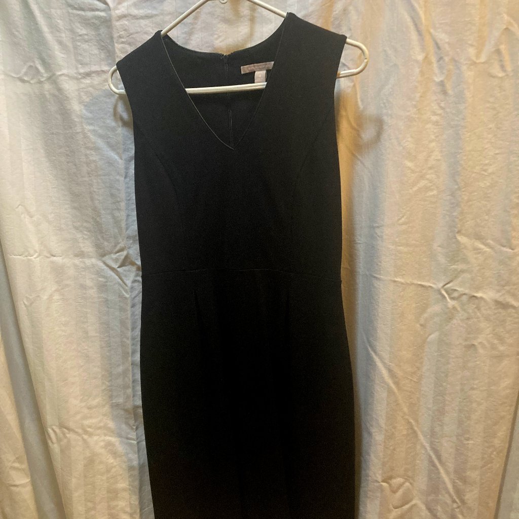 Banana Republic - Black Sheath Dress For Work Or Cocktails, Size 4p